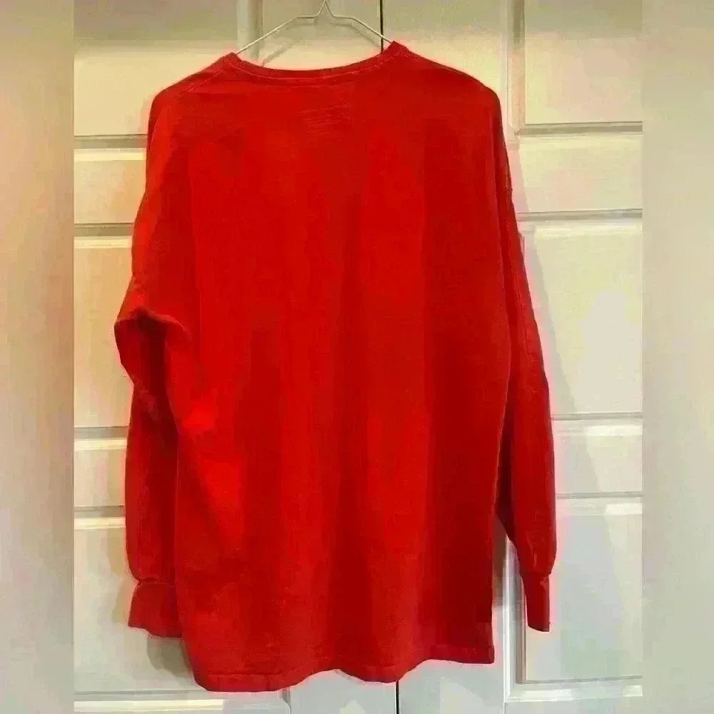 Alphalete Performance Long Sleeve Tee Size Small Red - Picture 4 of 6